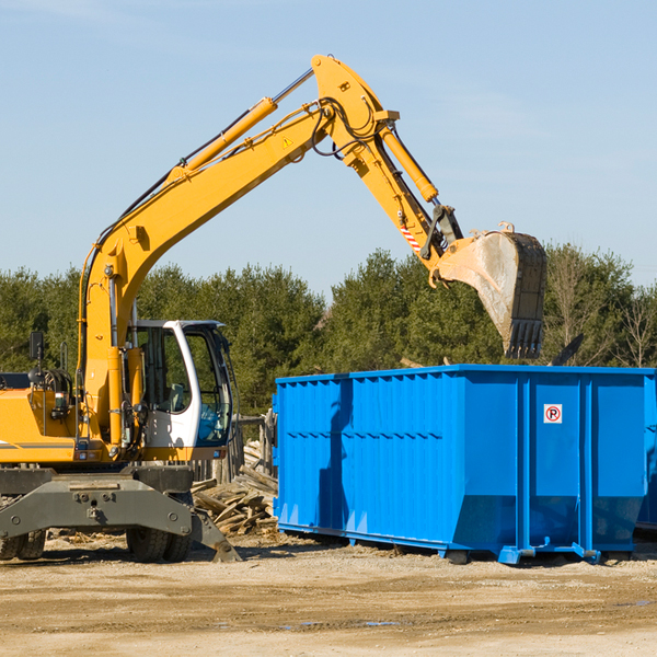 what size residential dumpster rentals are available in Randolph Town